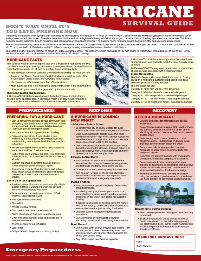 Hurricane Poster, Disasters, Emergencies