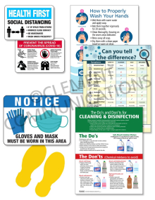 COVID Manufacturing Response Signage Kit
