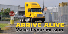 Safety message about committing to smart habits and responsible choices for safe driving.