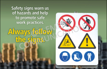 Essential workplace safety signs that warn of hazards, provide critical instructions, and prevent accidents.