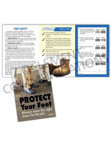 PPE – Protect Your Feet - Safety Pocket Guide with Quiz Card