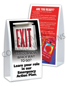 Emergency Preparedness – Learn Your Role – Table-top Tent Cards