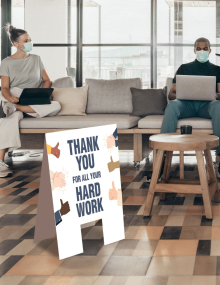 Thank You Indoor Floor Sign