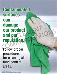 Contaminated Surfaces Poster