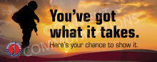 What It Takes - Military Banner