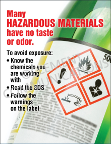 Many HAZARDOUS MATERIALS have no Taste or Odor Poster
