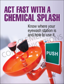 Act Fast with a Chemical Splash Poster