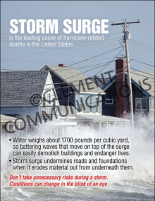 Storm Surge Hurricane Hazard Prevention Safety Poster