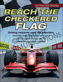 Reach The Checkered Flag Poster