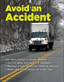 Avoid An Accident Safety Driving Poster
