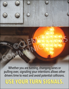 Use Your Turn Signals Poster