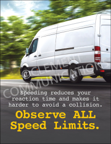 Observe All Speed Limits Poster
