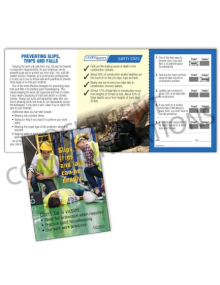 Slips, Trips and Falls Safety Pocket Guide with Quiz Card