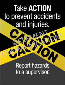 Take Action Hazard Reporting Safety Poster