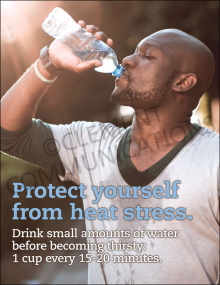 Protect Yourself From Heat Stress Poster