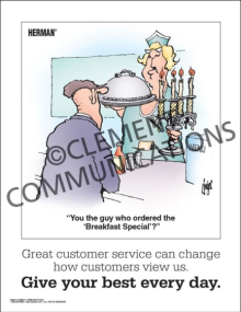 Great Customer Service Performance Motivation Poster