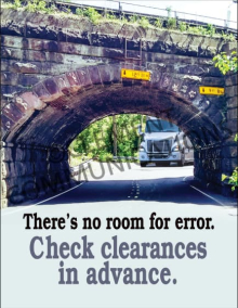 Check Low Clearances Vehicle Fleet Safety Poster