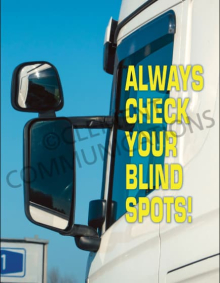Check Your Blind Spots Fleet Safety Poster