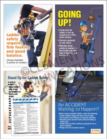 Ladder Focus Pack 3: Selection safety posters and meeting guide set by Clement