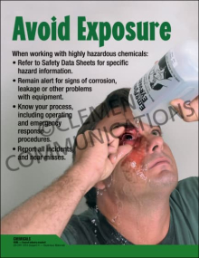 Avoid Exposure when working with highly hazardous safety Poster