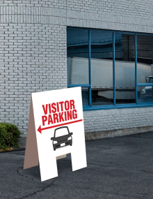Visitor Parking Indoor Floor Sign