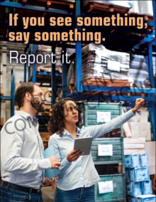 If You See Something Say Something Report It Poster