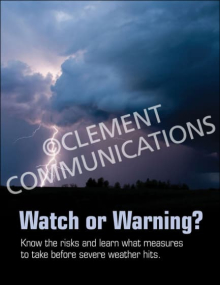Watch Or Warning Severe Weather Risks Poster