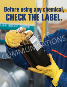 Before Using any Chemical, Check the Label on the Bottle