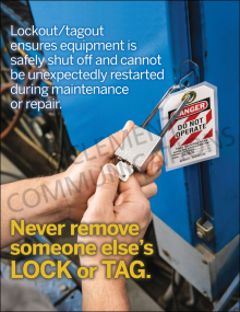 Never Remove Someone Else's Lock or Tag Poster