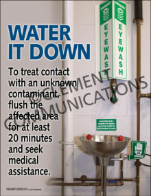 Water It Down Unknown Contaminant Flush Safety Poster