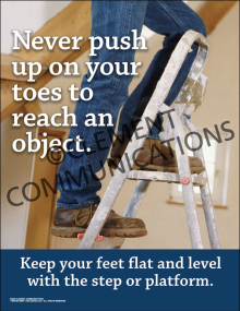 Never Push Up on Your Toes Poster