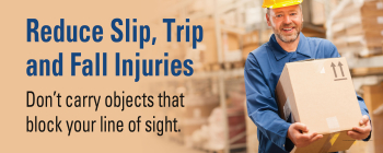 Reduce Slip, Trip, and Fall Injuries Banner