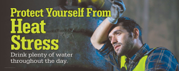 Protect Against Heat Stress Banner
