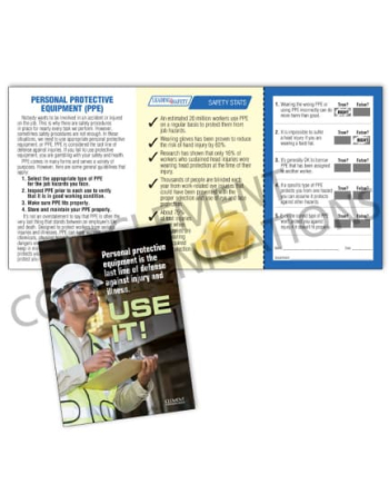 PPE - Use It - Safety Pocket Guide with Quiz Card