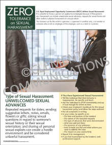 Sexual Harassment - Unwelcomed Sexual Advances Poster