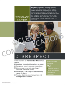 Workplace Incivility - Disrespect Poster
