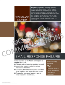 Workplace Incivility - Email Response Failure Poster
