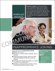 Workplace Incivility - Inappropriate Joking Poster