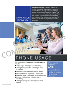 Workplace Incivility - Phone Usage Poster