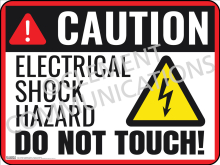 Caution - Electrical Shock Hazard