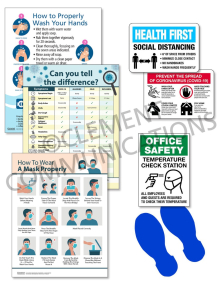 COVID Office Response Signage Kit