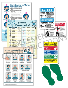 COVID Spanish Response Signage Kit