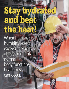 Stay Hydrated-Beat The Heat Poster