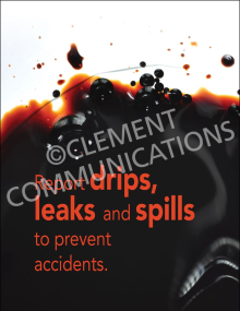 Report Drips, Leaks and Spills Poster