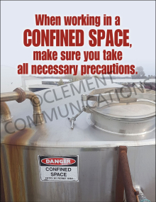 When Working in Confined Space Poster