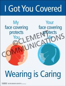 I Got You Covered. Wearing Is Caring Poster