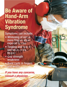 Ergonomics-Hand Arm Vibration Poster