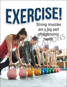 Ergonomics - Strong Muscles Poster