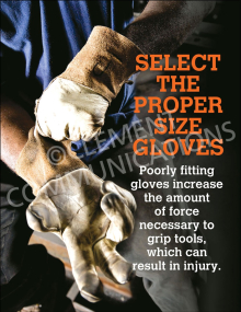 Ergonomics - Glove Selection Poster