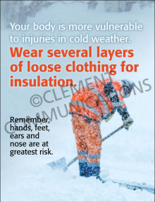 Ergonomics - Cold Weather Injuries Poster